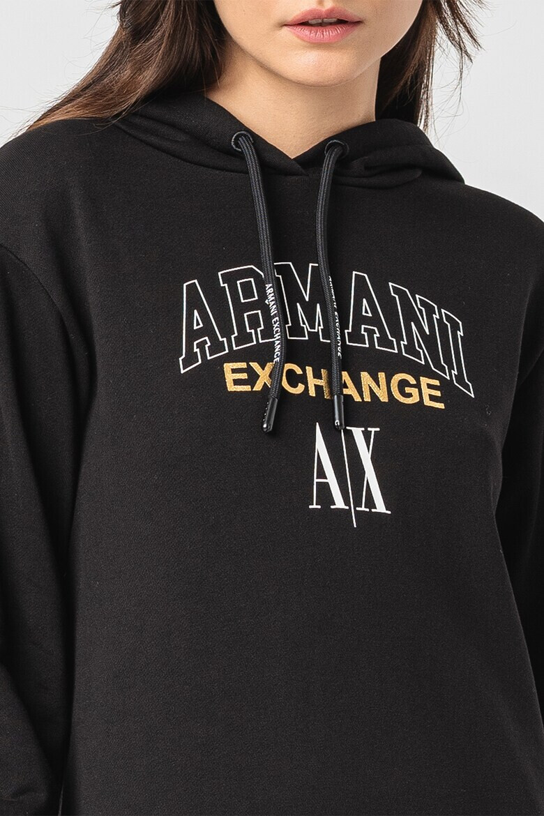 ARMANI EXCHANGE Рокля с качулка и лого - Pepit.bg