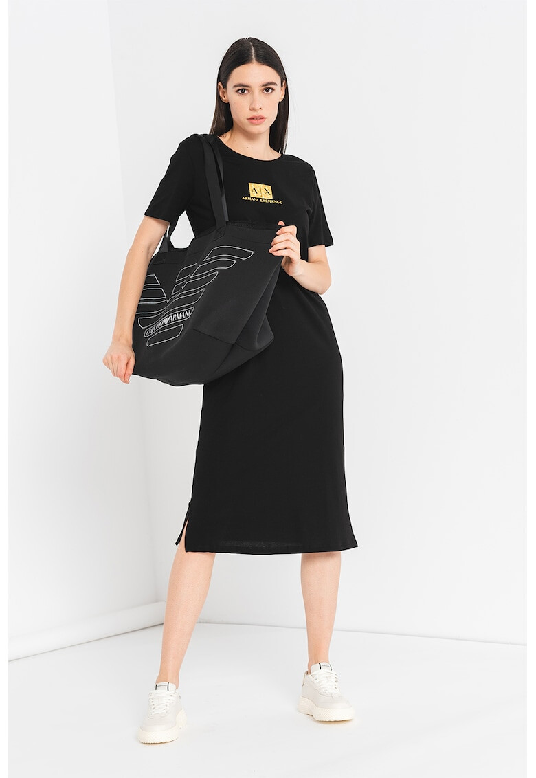 ARMANI EXCHANGE Рокля тип тениска с лого - Pepit.bg