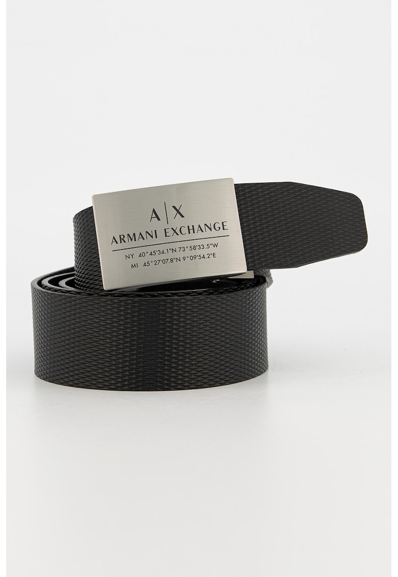 ARMANI EXCHANGE Кожен колан с релеф - Pepit.bg