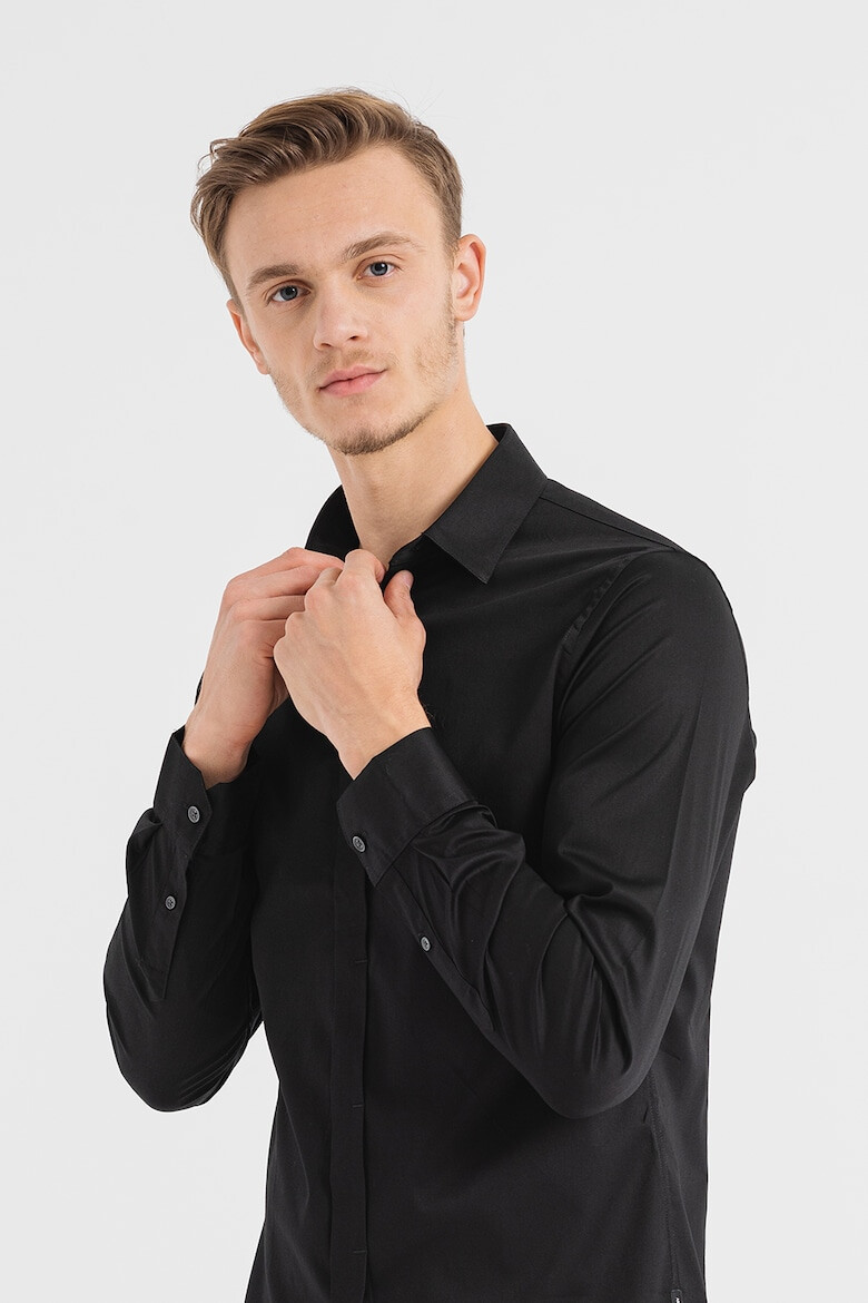 ARMANI EXCHANGE Сатинирана слим риза - Pepit.bg