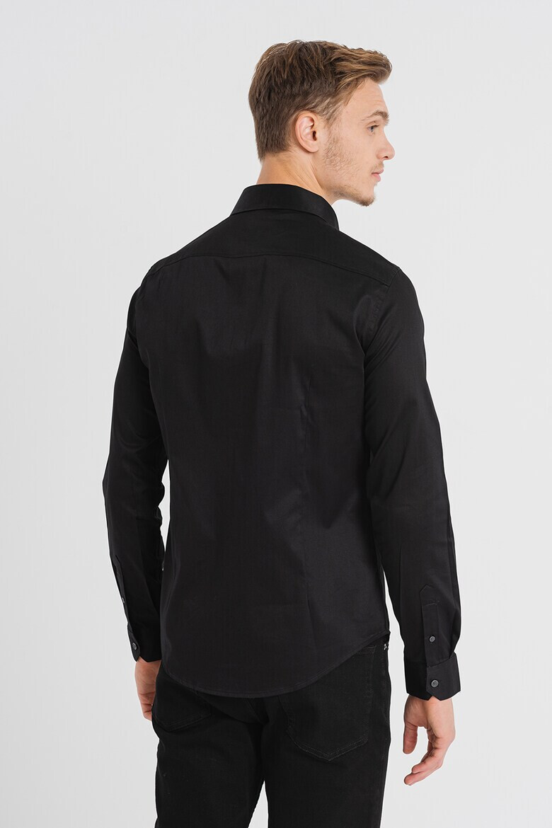 ARMANI EXCHANGE Сатинирана слим риза - Pepit.bg