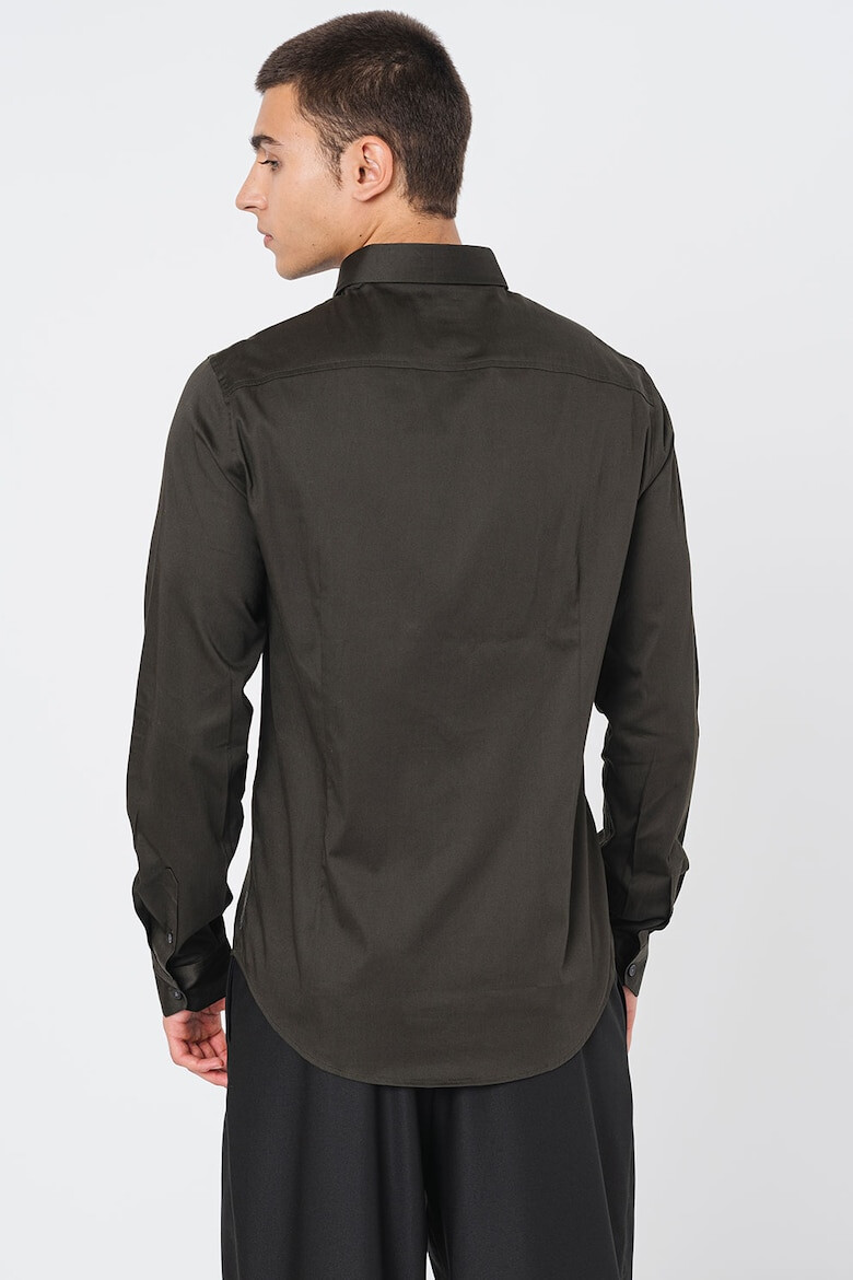 ARMANI EXCHANGE Сатинирана слим риза - Pepit.bg