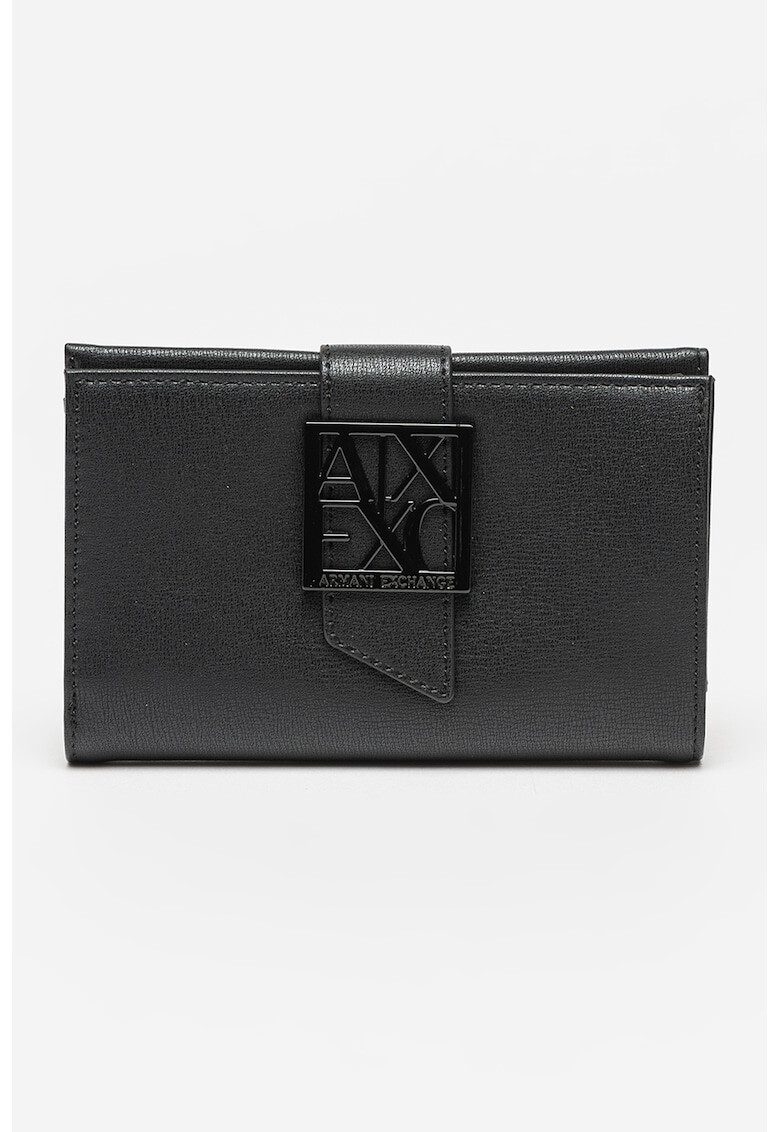 ARMANI EXCHANGE Сгъваем портфейл от еко кожа с лого - Pepit.bg