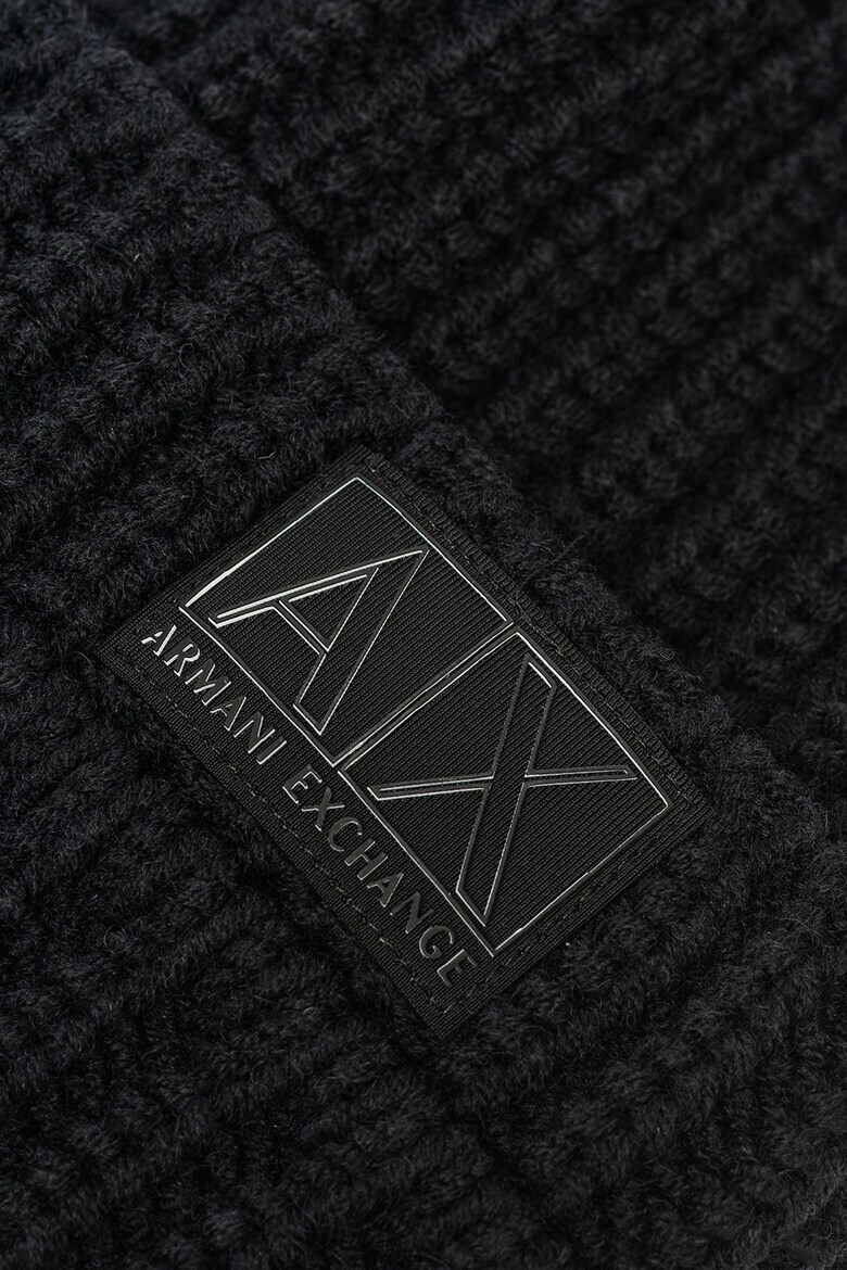 ARMANI EXCHANGE Шал с вълна с лого - Pepit.bg