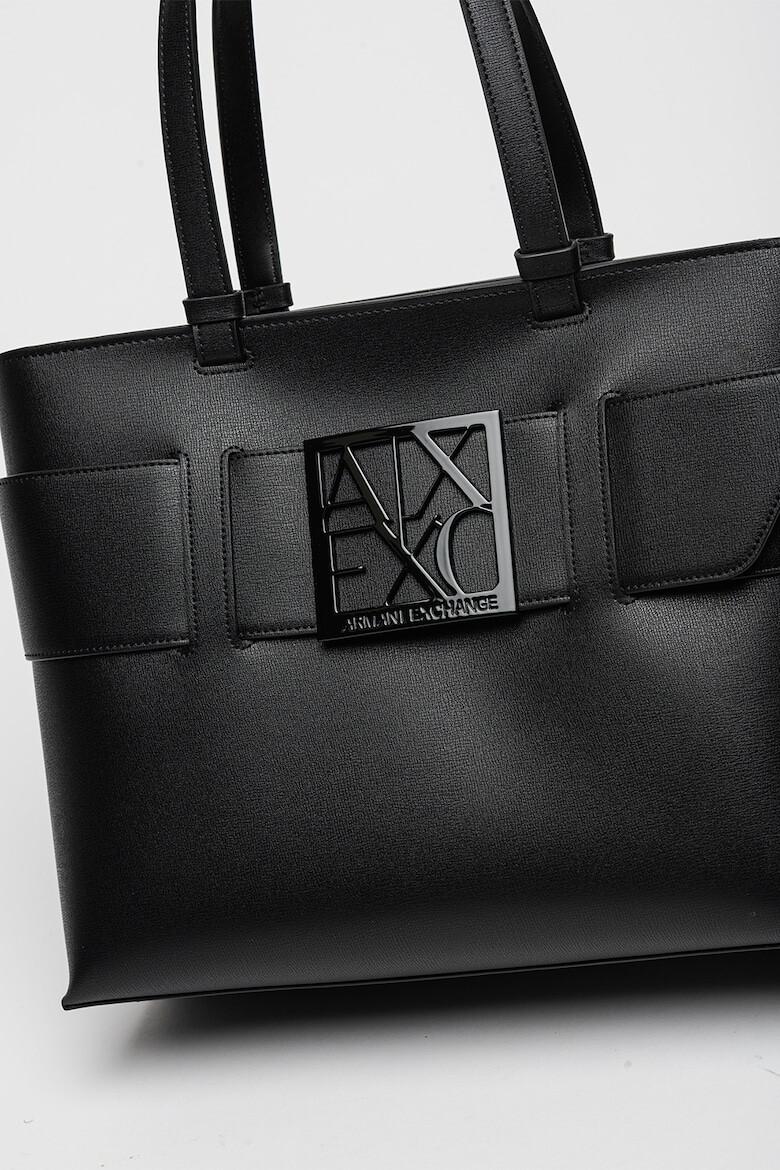 ARMANI EXCHANGE Шопинг чанта Susie от еко кожа - Черен - Pepit.bg