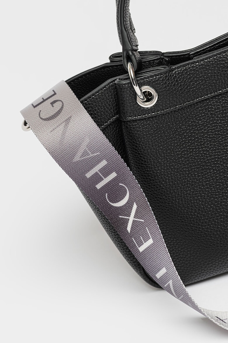 ARMANI EXCHANGE Шопинг чанта Wave с текстилна презрамка - Черен - Pepit.bg