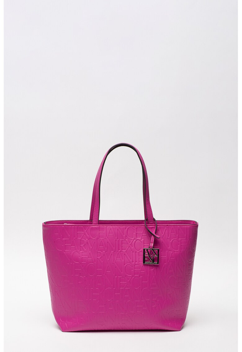 ARMANI EXCHANGE Шопинг чанта от еко кожа с лого - Pepit.bg