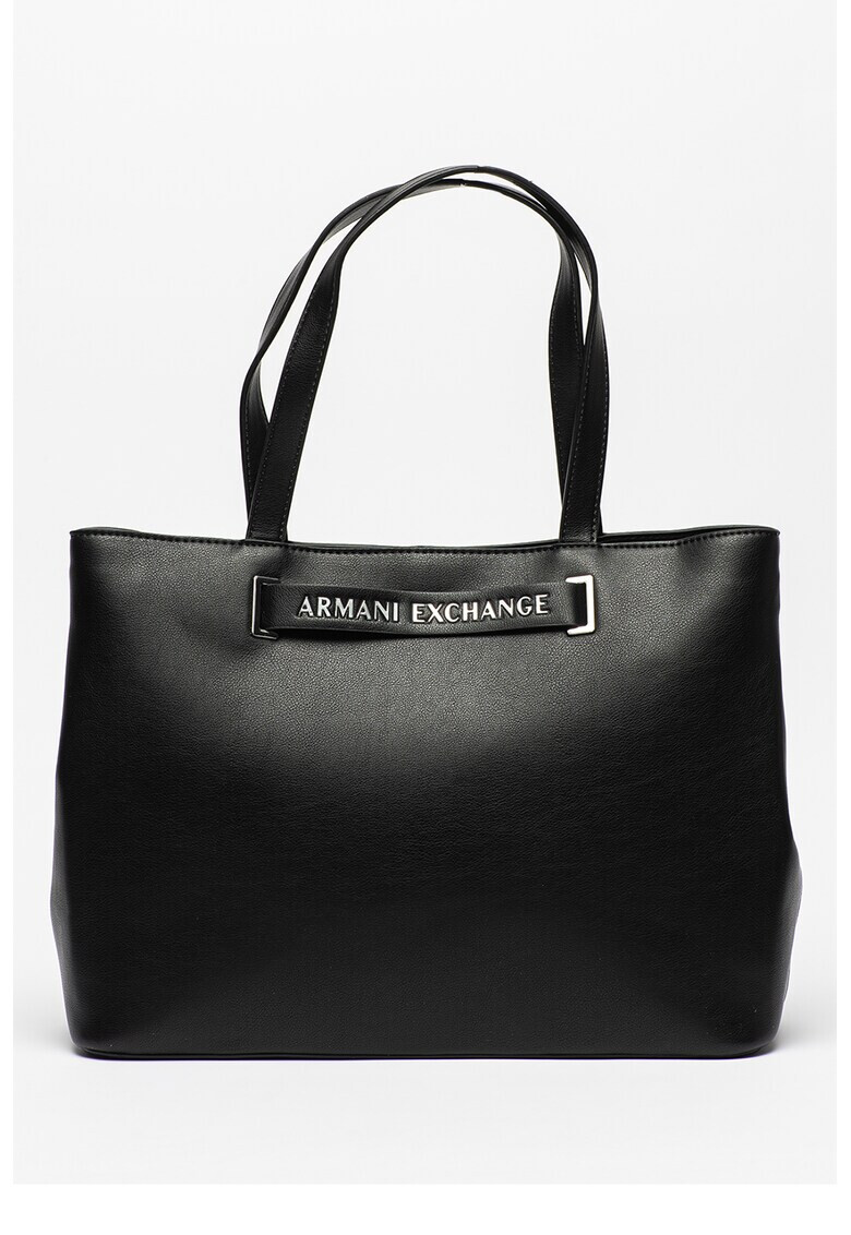 ARMANI EXCHANGE Шопинг чанта от еко кожа с лого - Pepit.bg