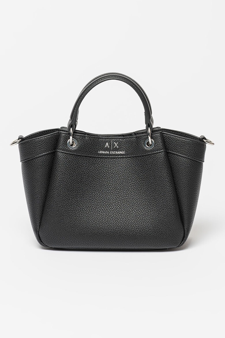 ARMANI EXCHANGE Шопинг чанта Wave с текстилна презрамка - Черен - Pepit.bg