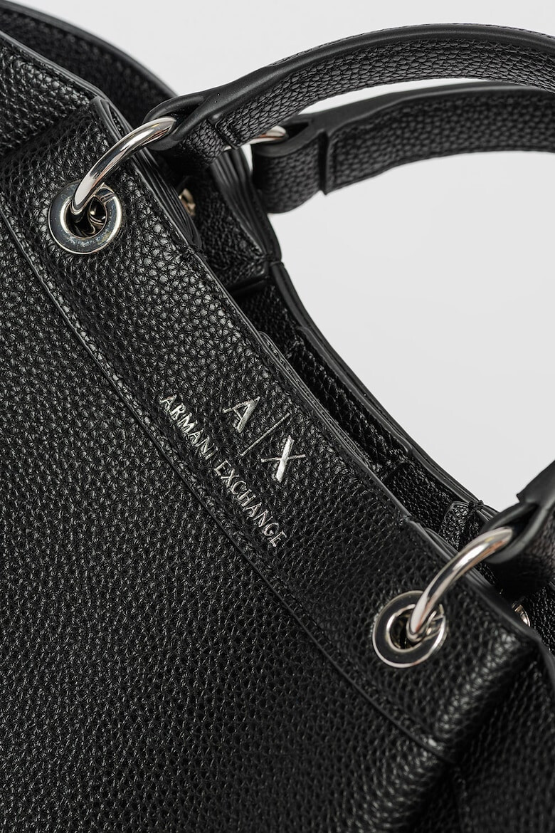 ARMANI EXCHANGE Шопинг чанта Wave с текстилна презрамка - Черен - Pepit.bg