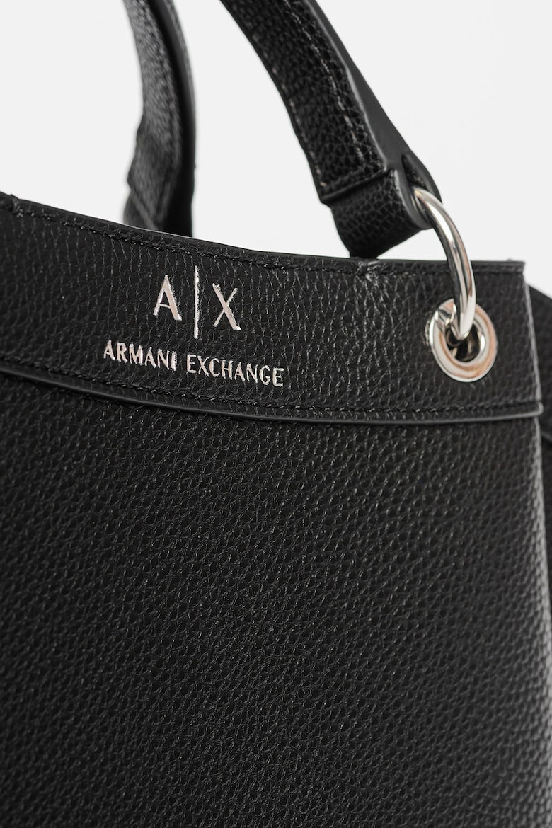 ARMANI EXCHANGE Шопинг чанта Wave с текстилна презрамка - Черен - Pepit.bg