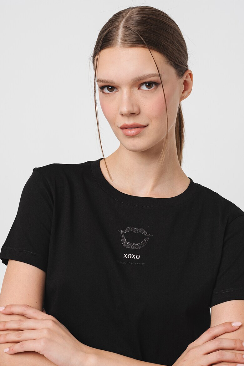 ARMANI EXCHANGE Слим памучна тениска - Pepit.bg