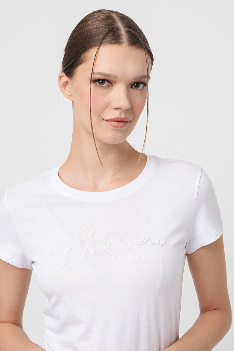ARMANI EXCHANGE Слим памучна тениска - Pepit.bg
