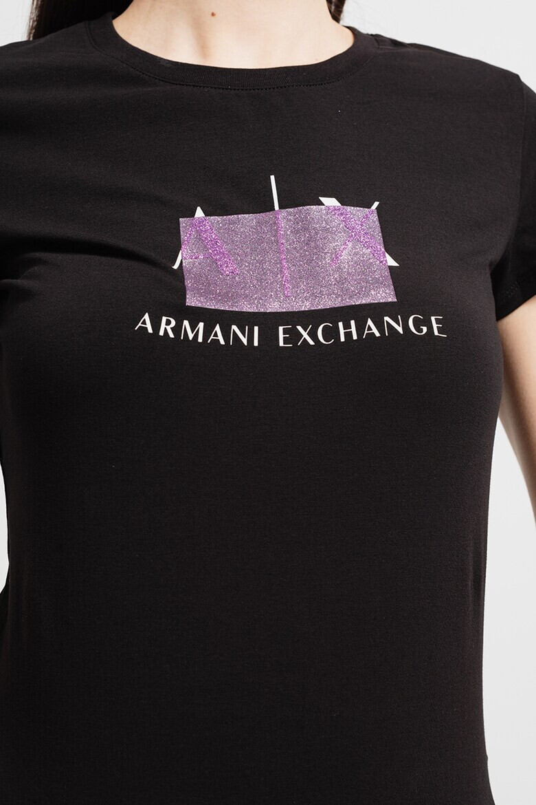 ARMANI EXCHANGE Слим тениска с лого - Pepit.bg
