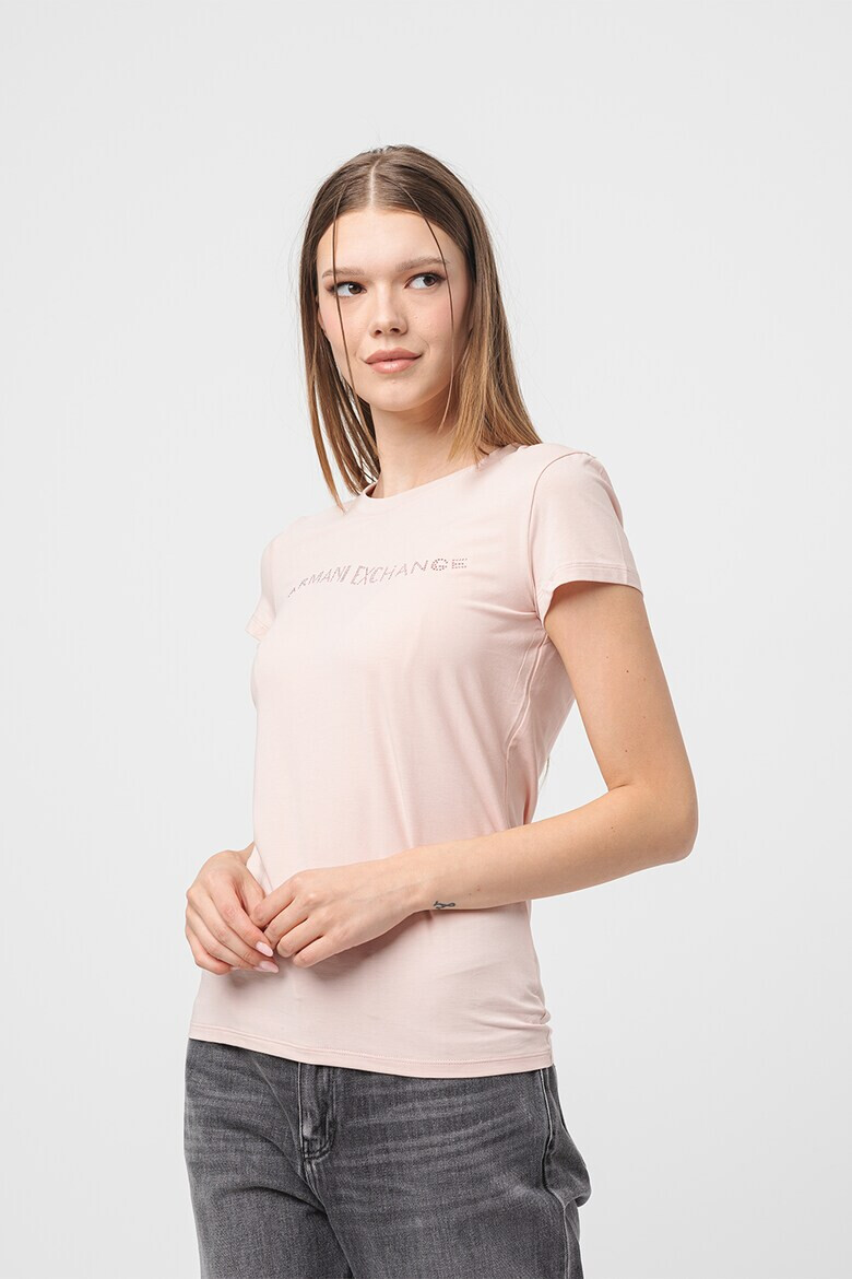 ARMANI EXCHANGE Слим тениска с лого - Pepit.bg