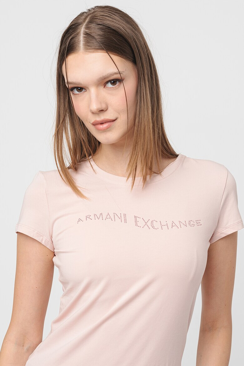 ARMANI EXCHANGE Слим тениска с лого - Pepit.bg
