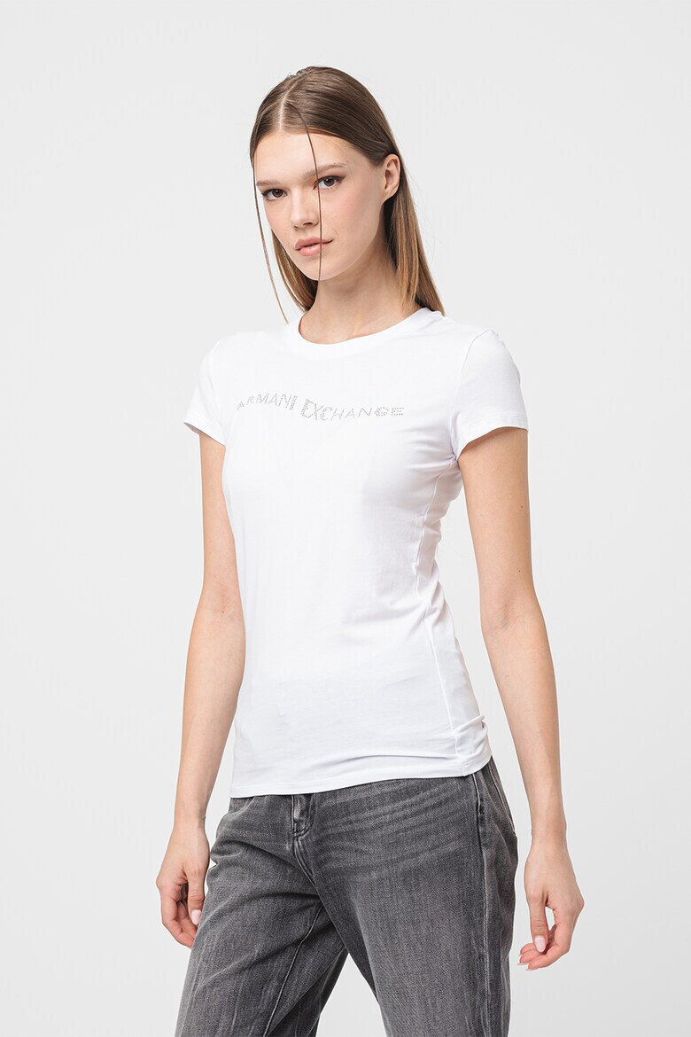 ARMANI EXCHANGE Слим тениска с лого - Pepit.bg