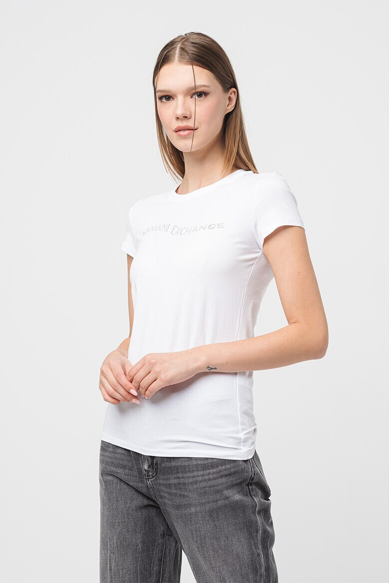 ARMANI EXCHANGE Слим тениска с лого - Pepit.bg
