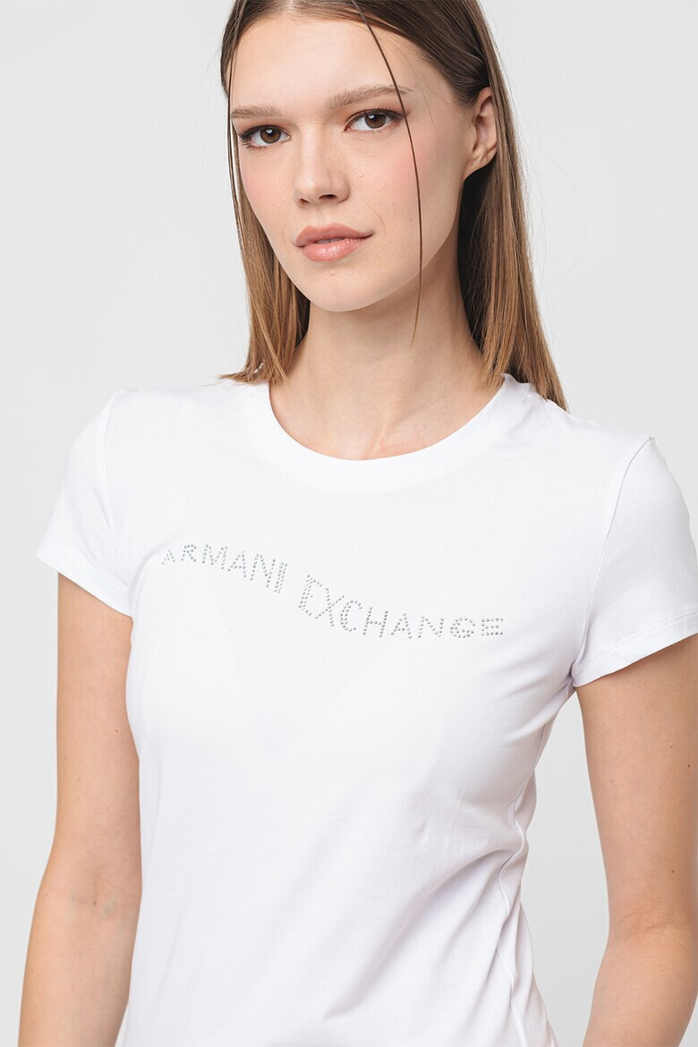 ARMANI EXCHANGE Слим тениска с лого - Pepit.bg