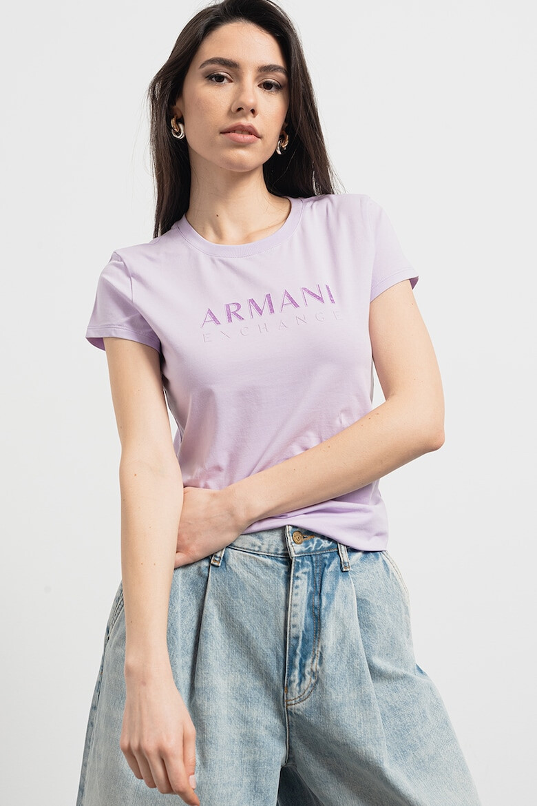 ARMANI EXCHANGE Слим тениска с лого - Pepit.bg