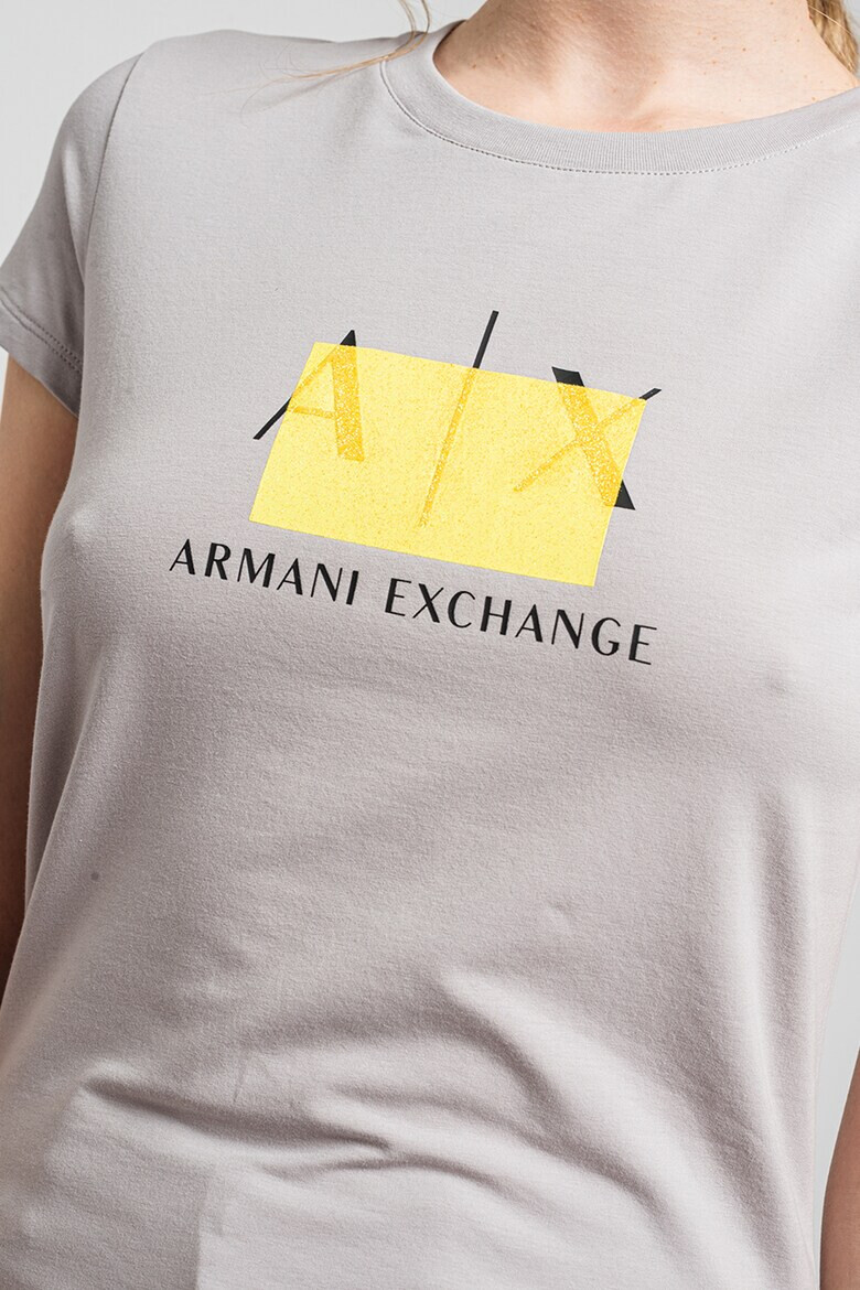 ARMANI EXCHANGE Слим тениска с лого - Pepit.bg