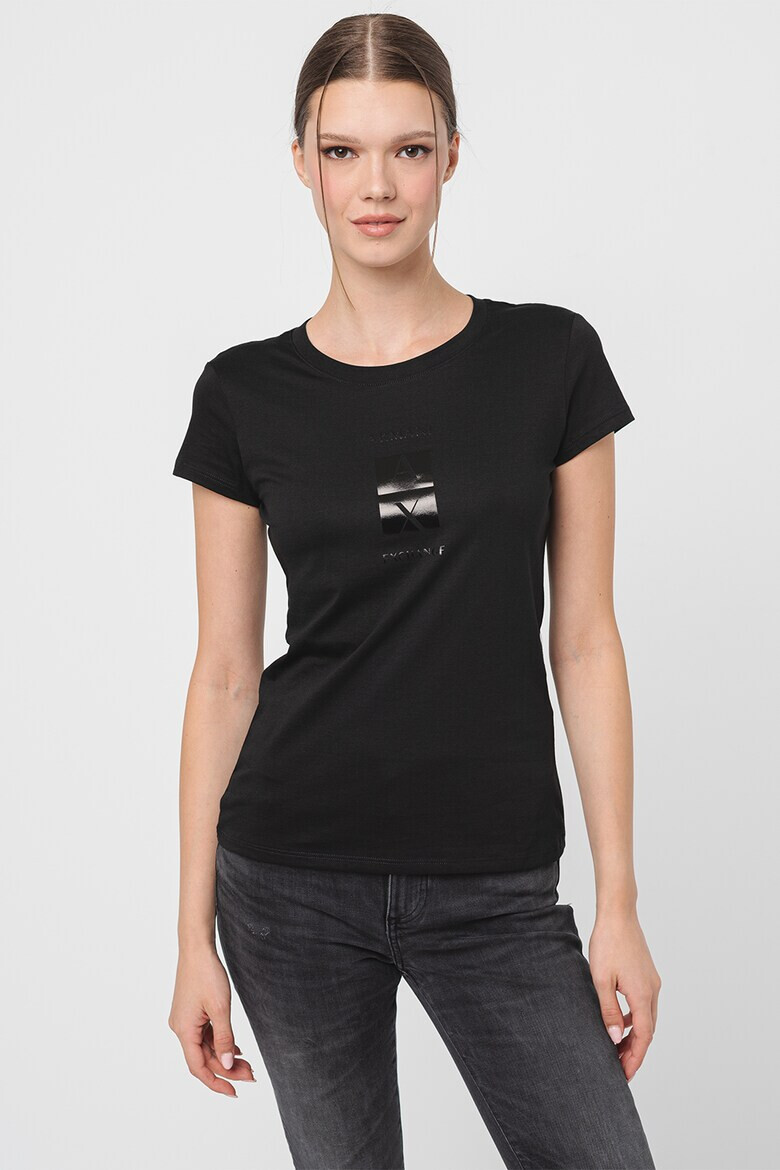 ARMANI EXCHANGE Слим тениска с лого - Pepit.bg