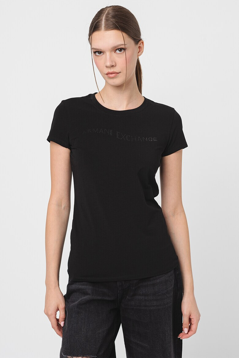 ARMANI EXCHANGE Слим тениска с лого - Pepit.bg