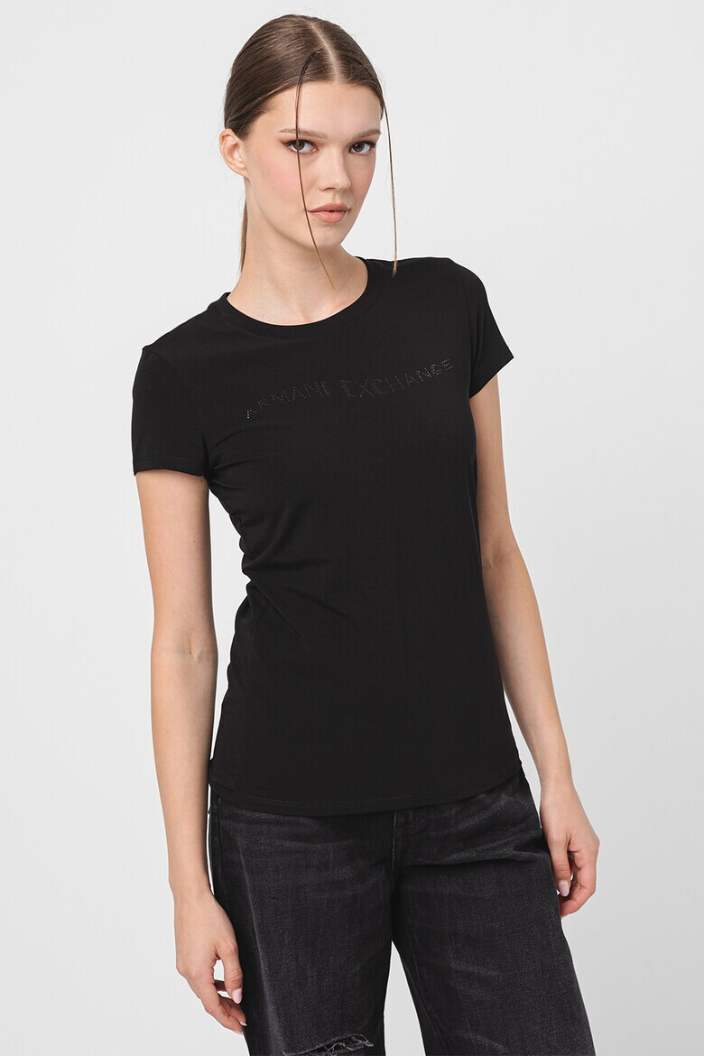 ARMANI EXCHANGE Слим тениска с лого - Pepit.bg