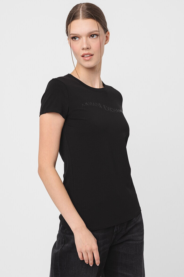 ARMANI EXCHANGE Слим тениска с лого - Pepit.bg