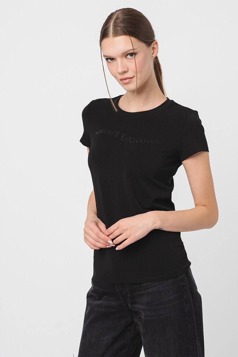 ARMANI EXCHANGE Слим тениска с лого - Pepit.bg