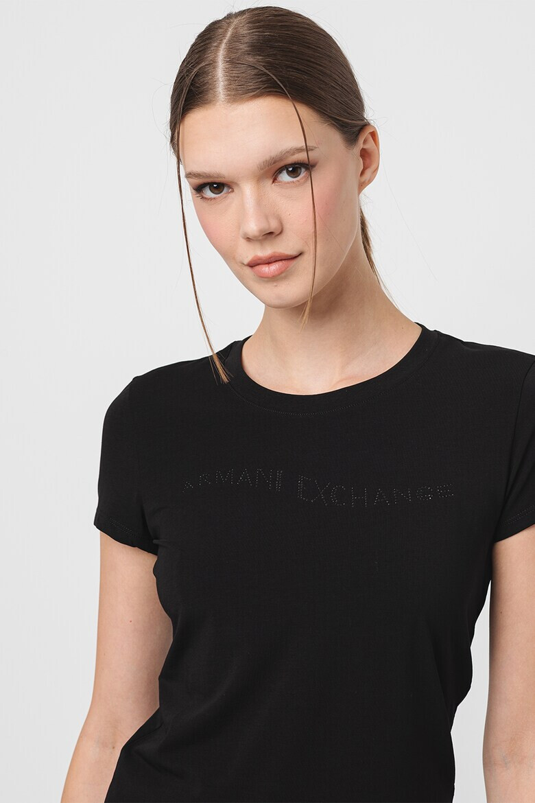 ARMANI EXCHANGE Слим тениска с лого - Pepit.bg