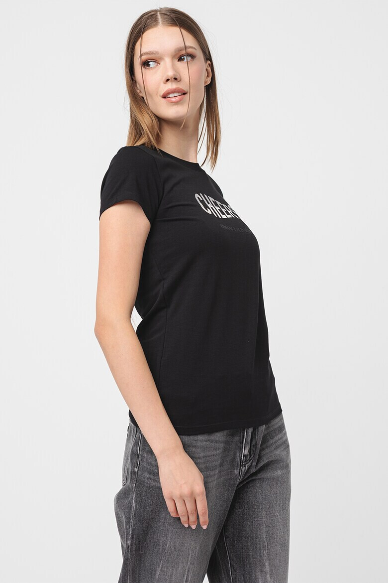 ARMANI EXCHANGE Слим тениска с надпис - Pepit.bg