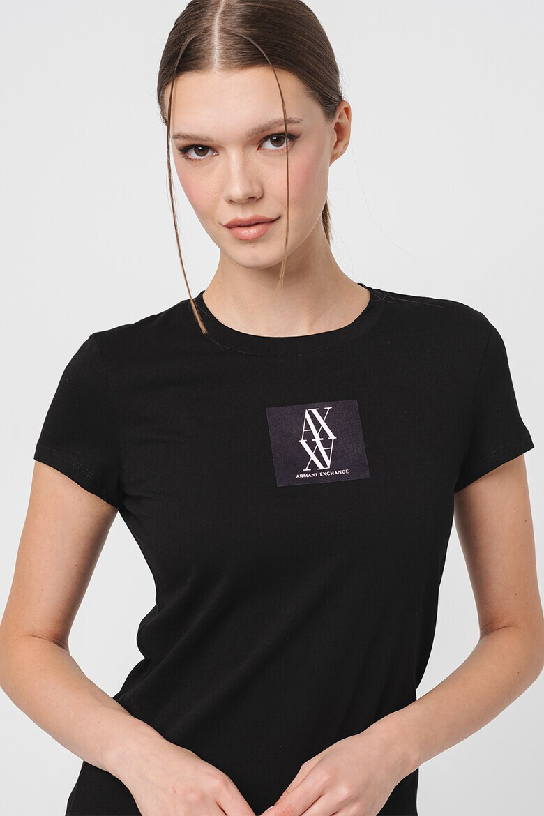 ARMANI EXCHANGE Слим тениска с овално деколте - Pepit.bg