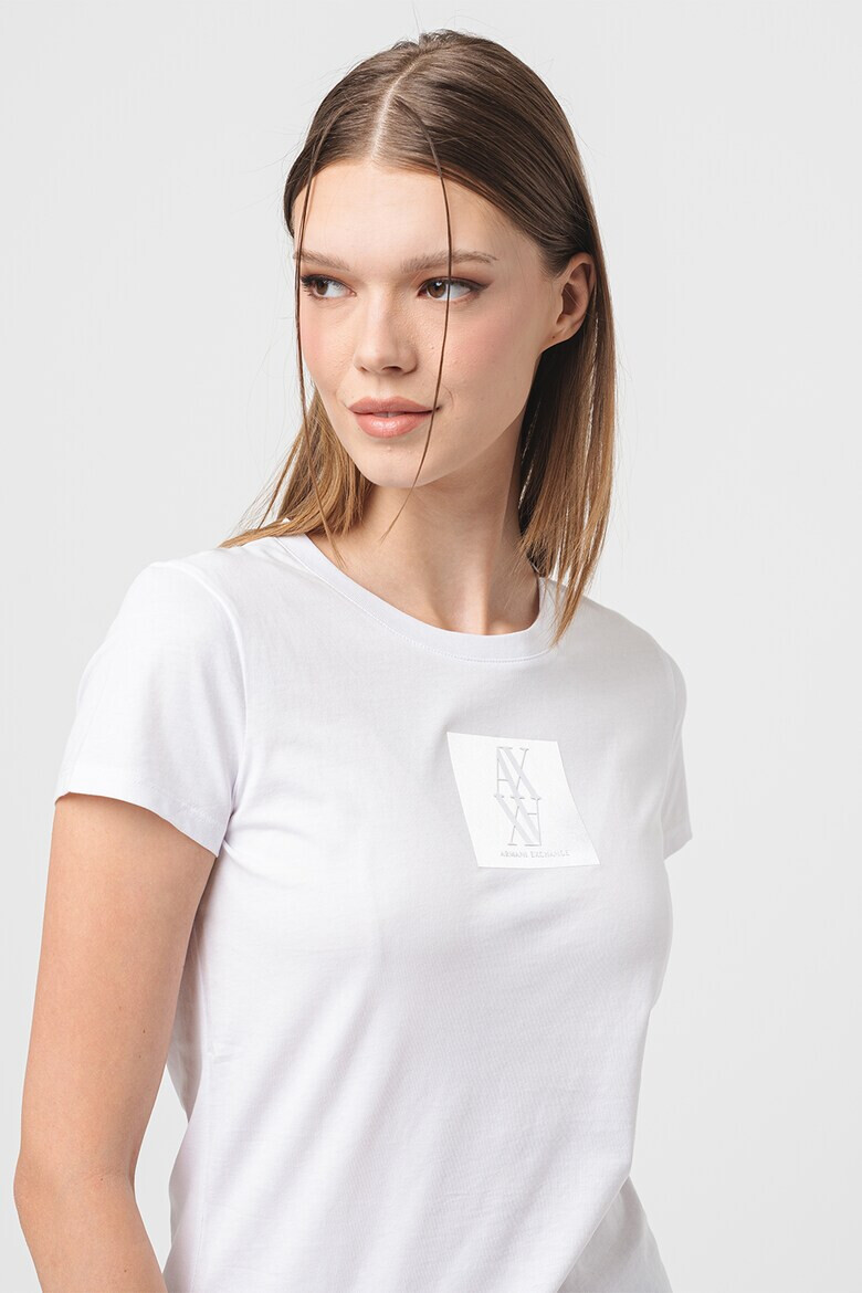 ARMANI EXCHANGE Слим тениска с овално деколте - Pepit.bg