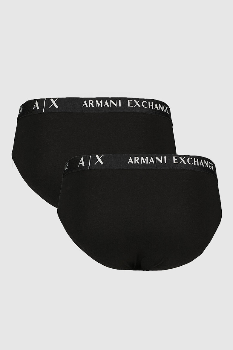 ARMANI EXCHANGE Слипове с лого на талията - 2 чифта - Pepit.bg