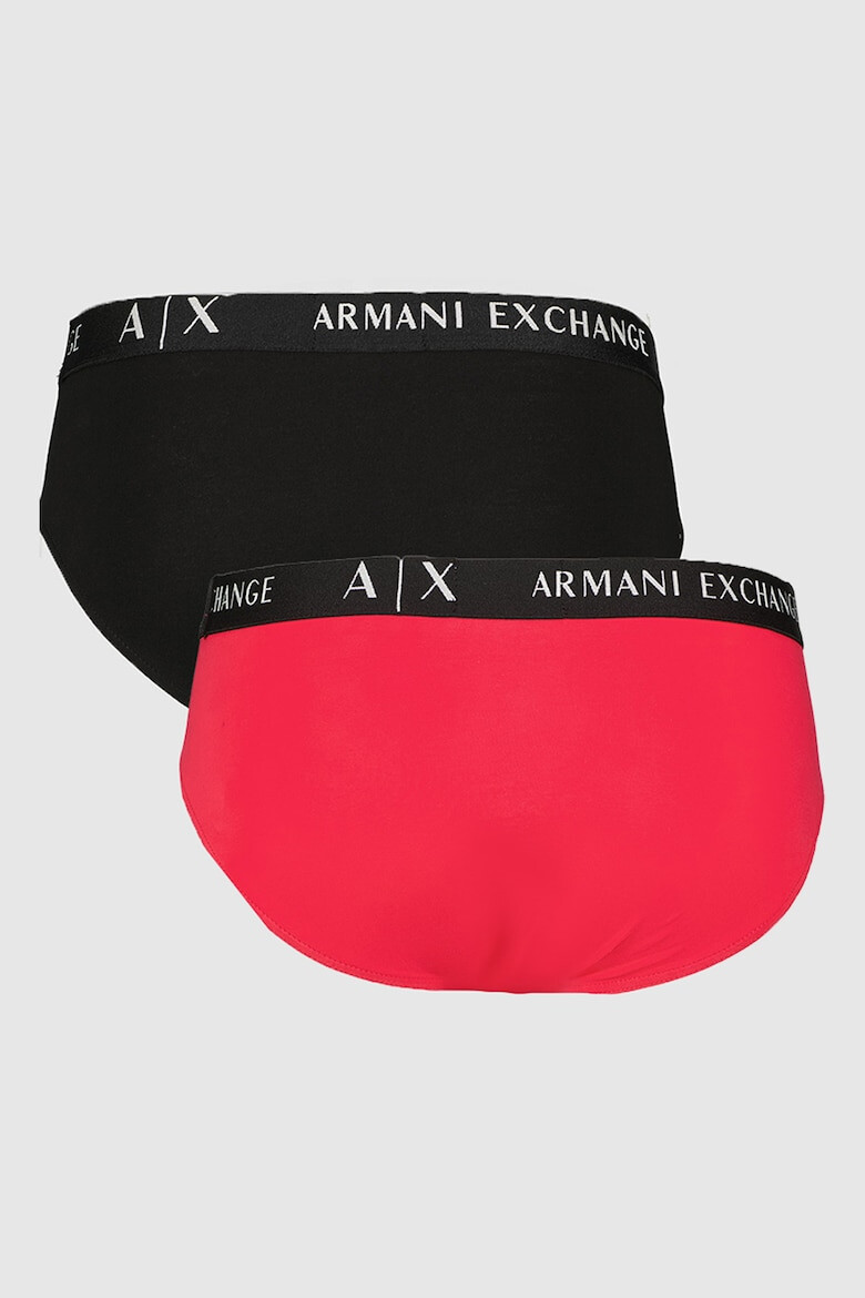 ARMANI EXCHANGE Слипове с лого на талията - 2 чифта - Pepit.bg