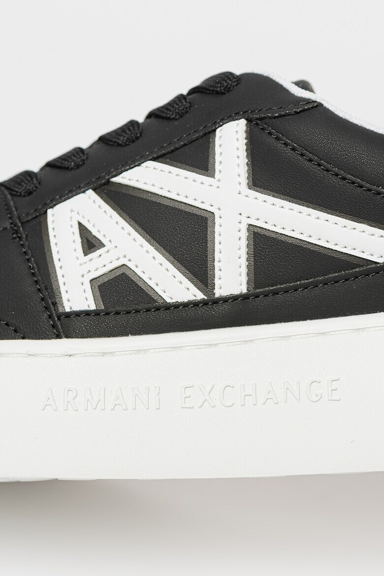 ARMANI EXCHANGE Спортни обувки от еко кожа с велур - Pepit.bg