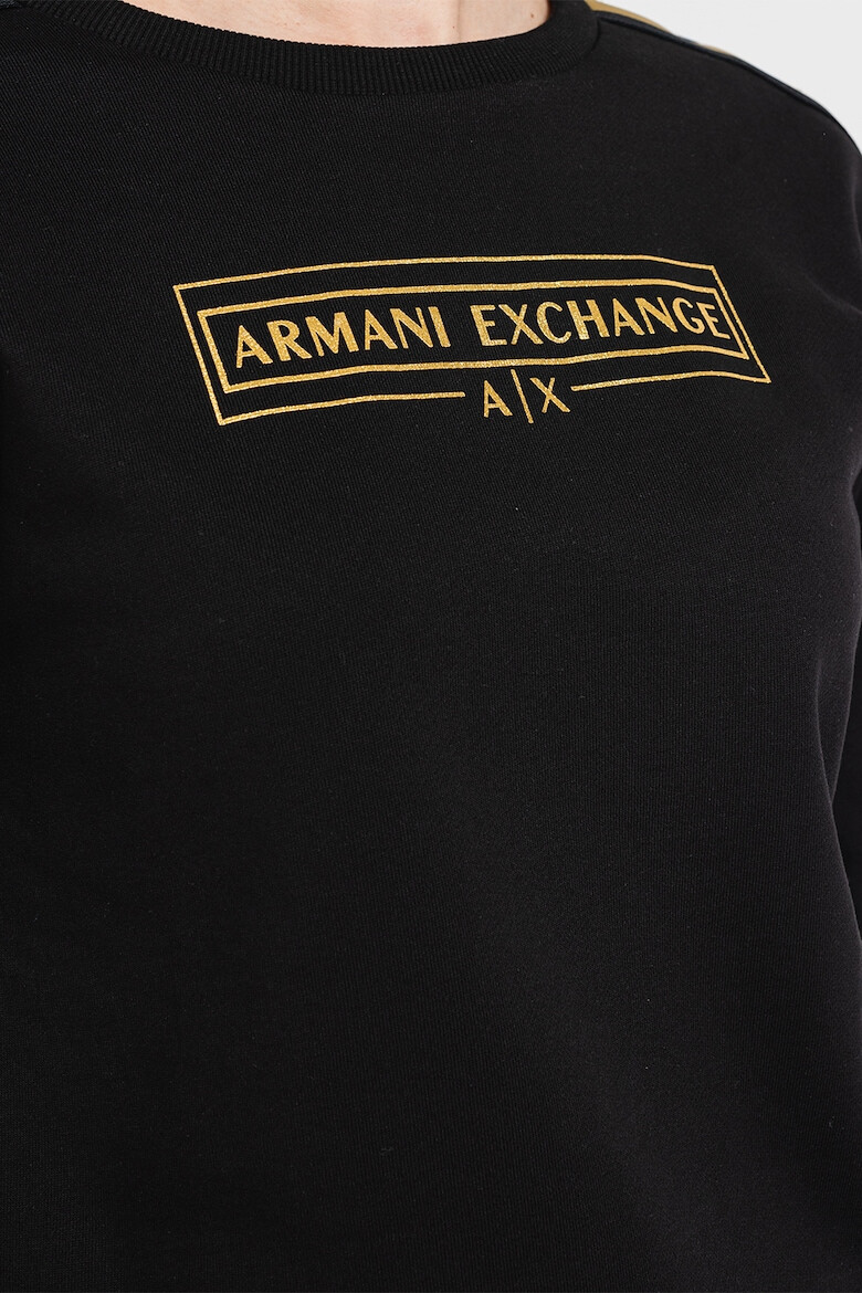 ARMANI EXCHANGE Суитшърт на лога с контрастни ленти - Pepit.bg