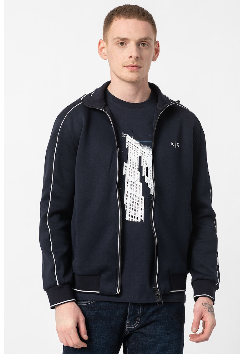 ARMANI EXCHANGE Суитшърт с цип и лого - Pepit.bg
