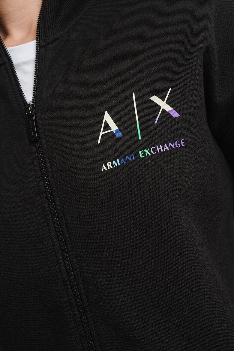 ARMANI EXCHANGE Суитшърт с цип и средно висока яка - Pepit.bg