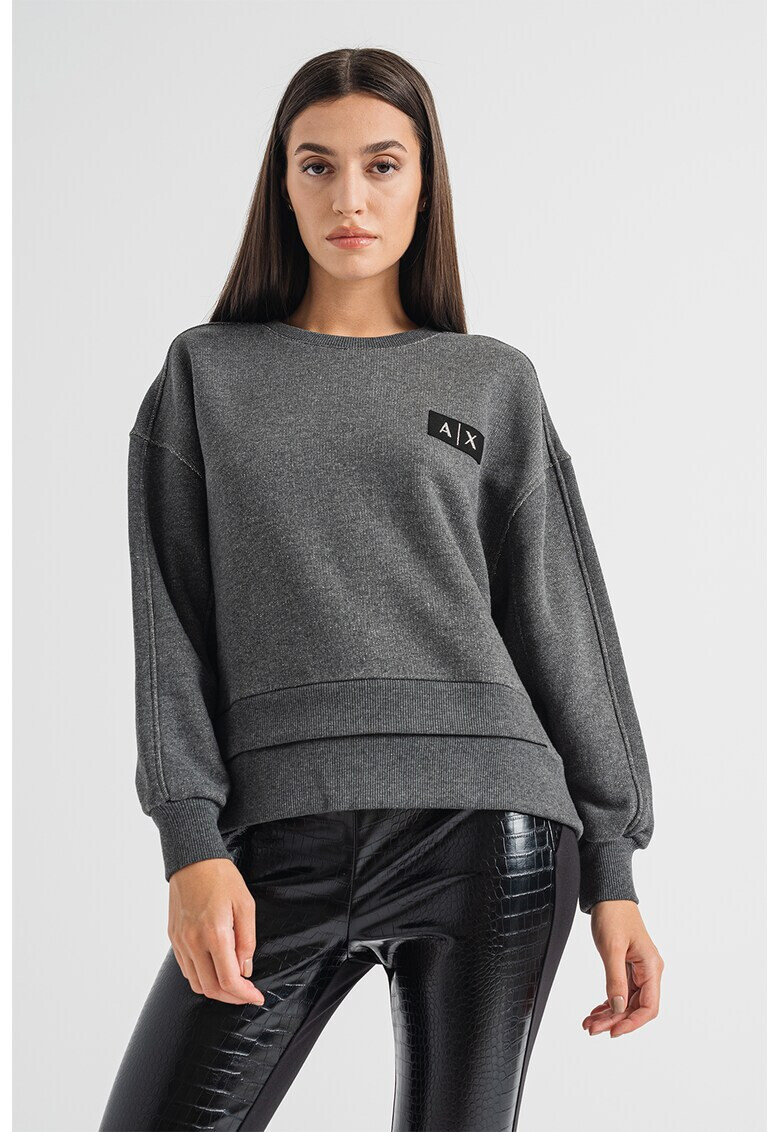 ARMANI EXCHANGE Суитшърт с двоен подгъв - Pepit.bg