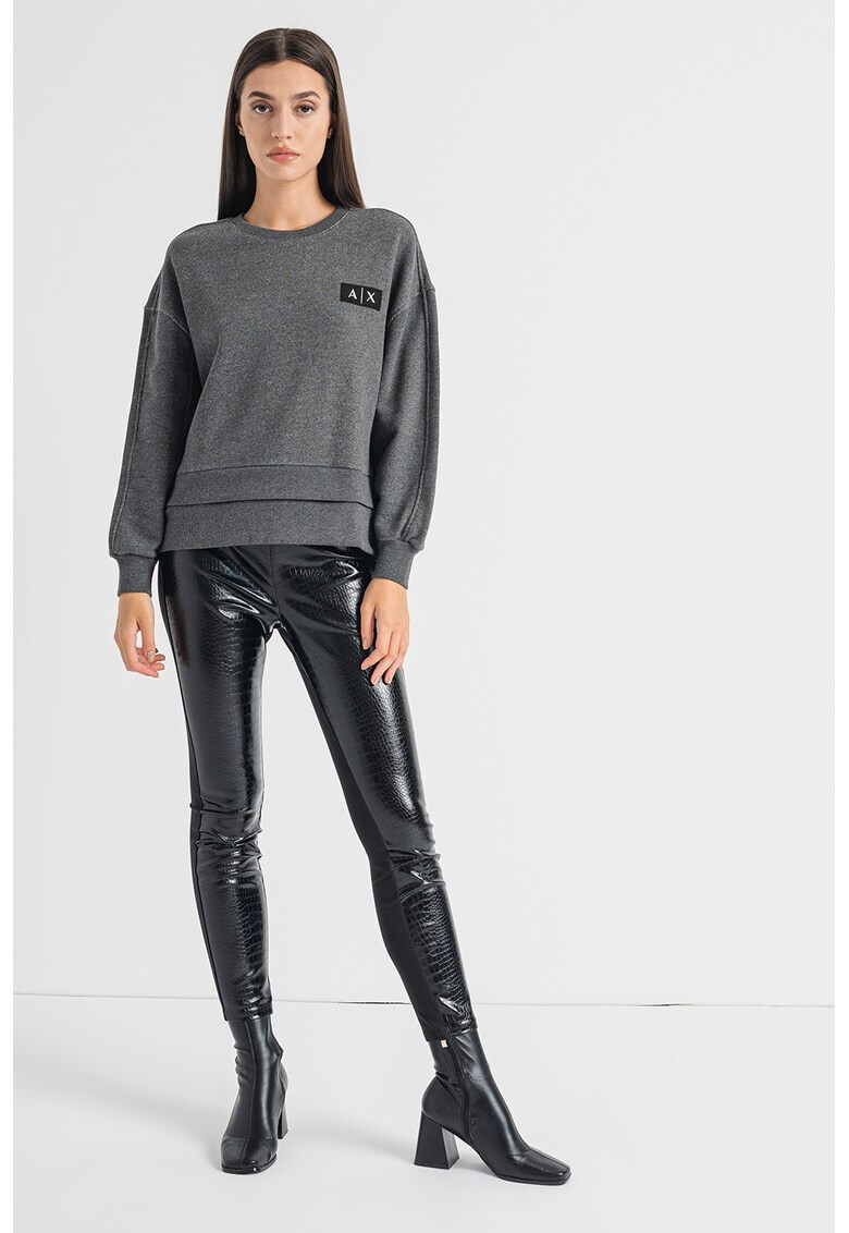 ARMANI EXCHANGE Суитшърт с двоен подгъв - Pepit.bg