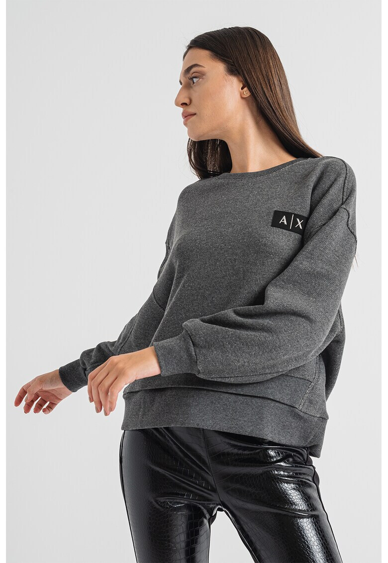 ARMANI EXCHANGE Суитшърт с двоен подгъв - Pepit.bg