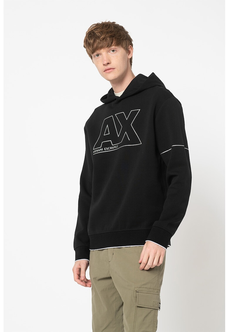 ARMANI EXCHANGE Суитшърт с качулка и лого - Pepit.bg