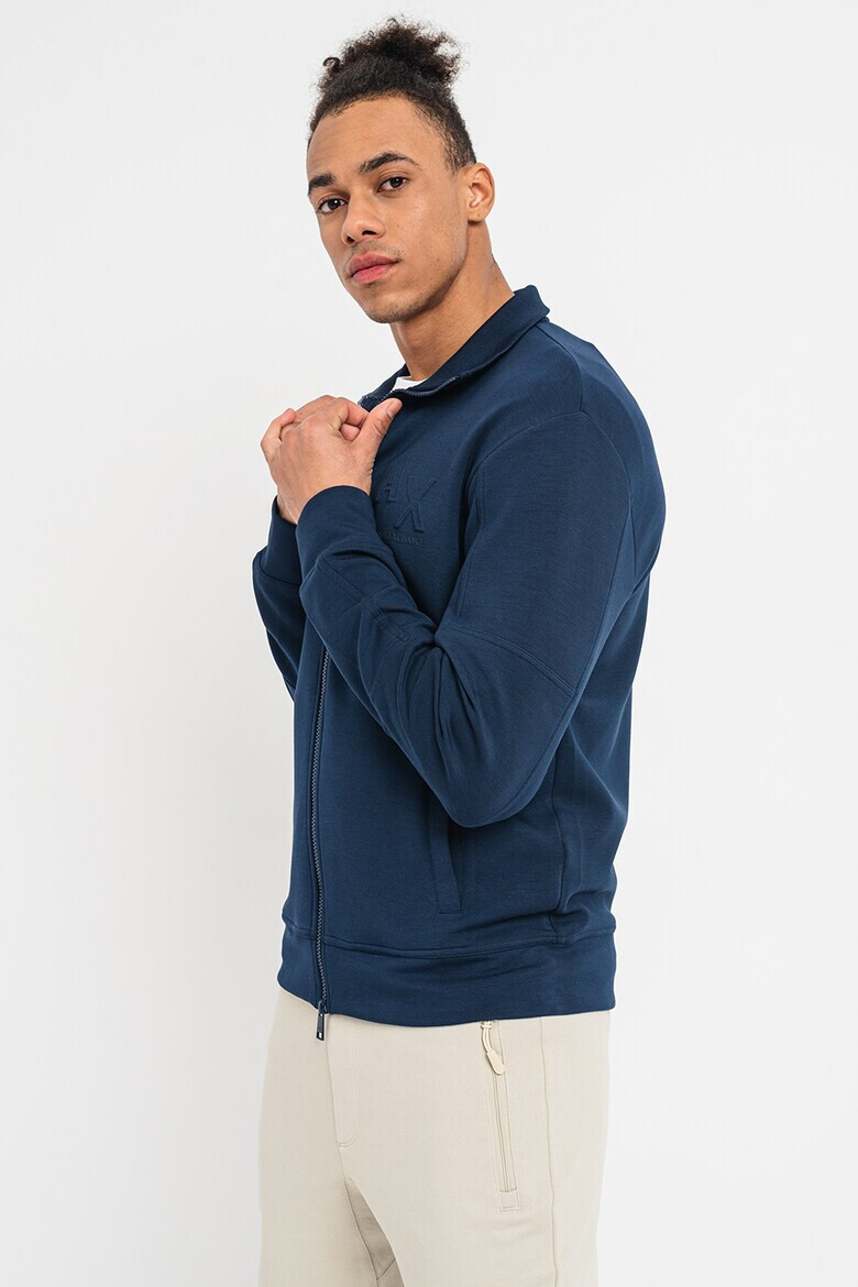 ARMANI EXCHANGE Суитшърт с модал с цип и лого - Pepit.bg