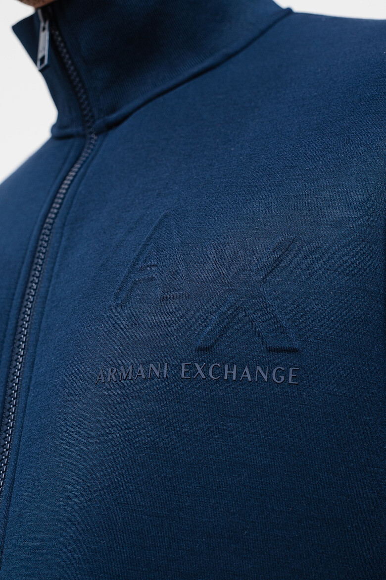 ARMANI EXCHANGE Суитшърт с модал с цип и лого - Pepit.bg
