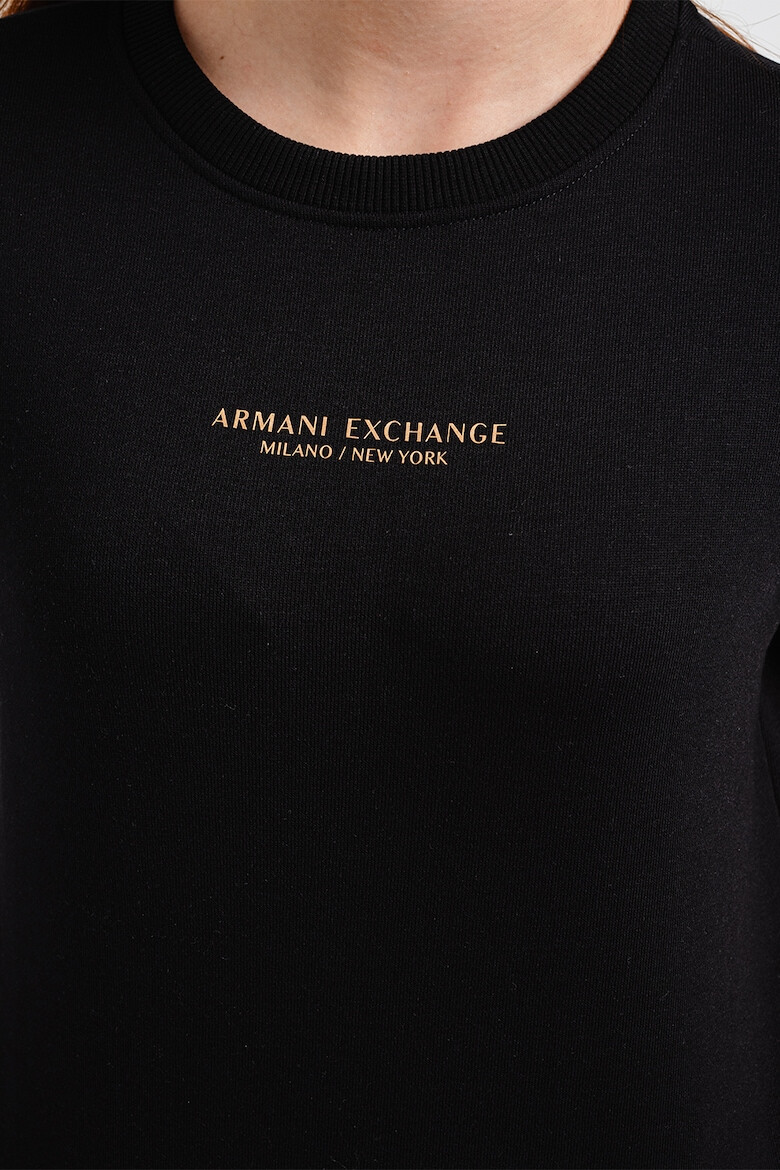 ARMANI EXCHANGE Суитшърт с овално деколте и лого - Pepit.bg