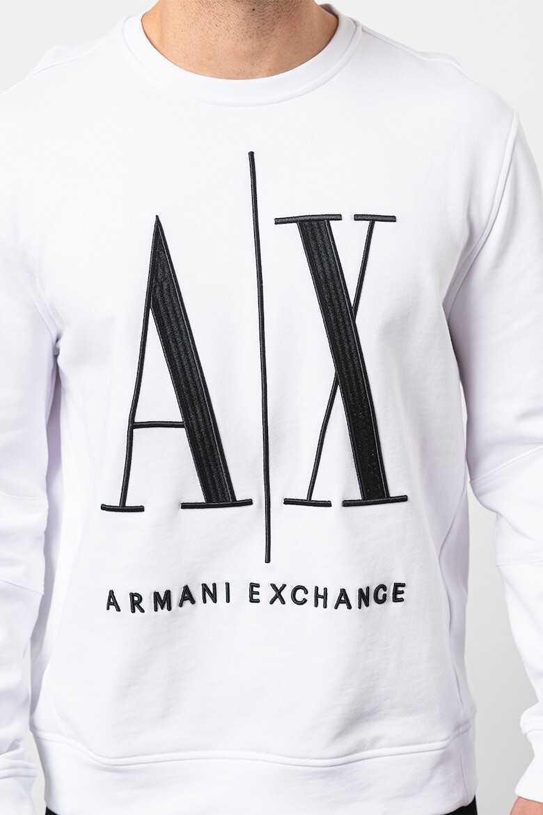 ARMANI EXCHANGE Суитшърт с овално деколте и лого - Pepit.bg