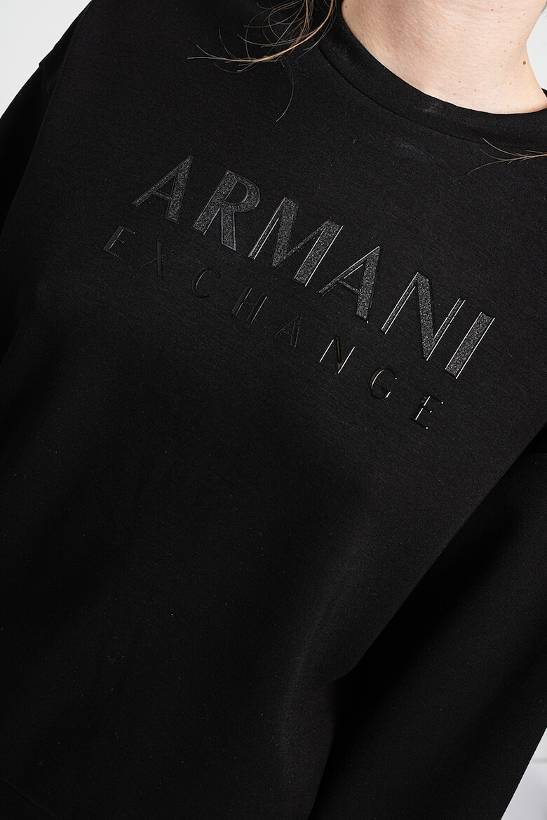 ARMANI EXCHANGE Суитшърт с овално деколте и лого - Pepit.bg