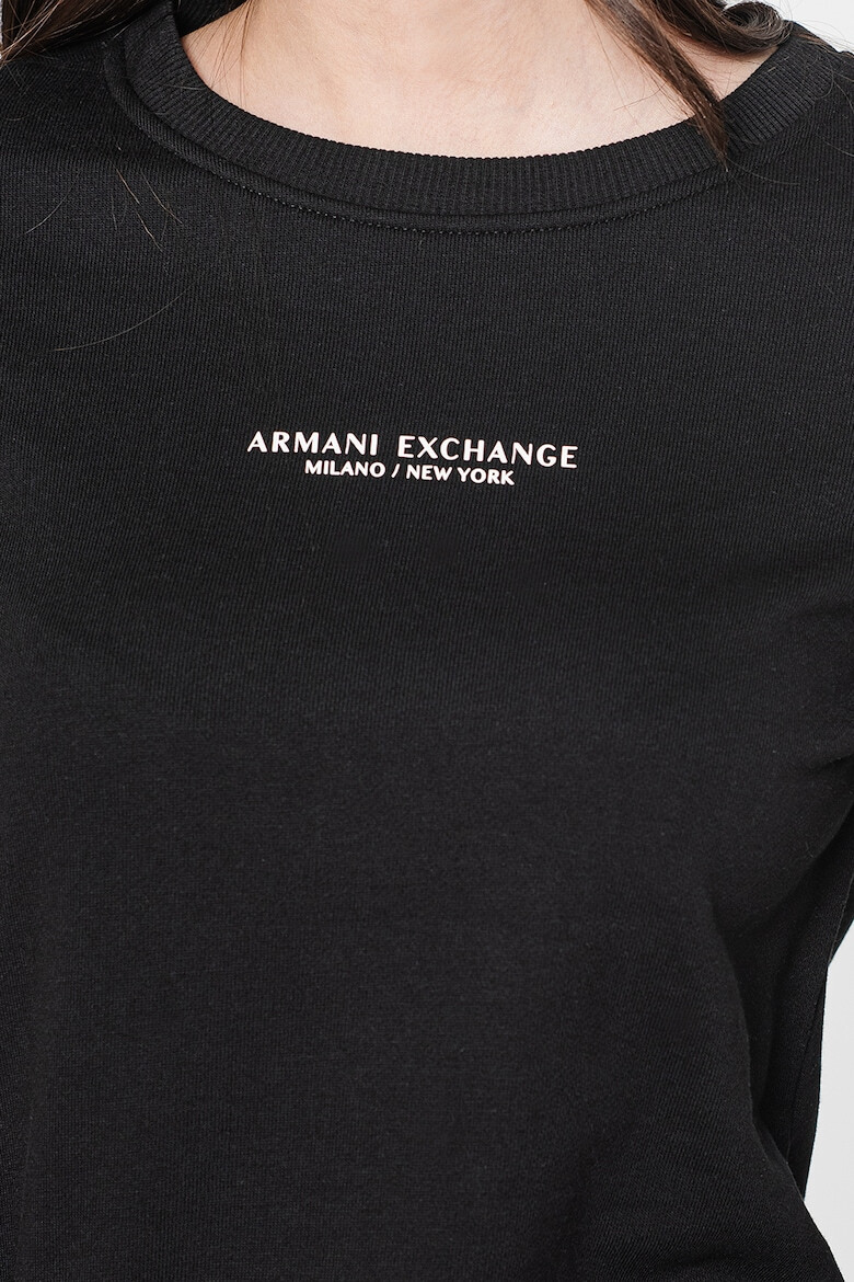 ARMANI EXCHANGE Суитшърт с овално деколте и лого - Pepit.bg